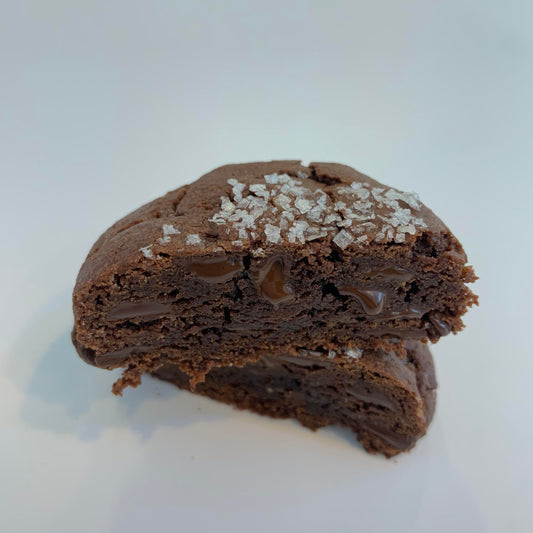 Cookies de Chocolate negro & escamas de sal